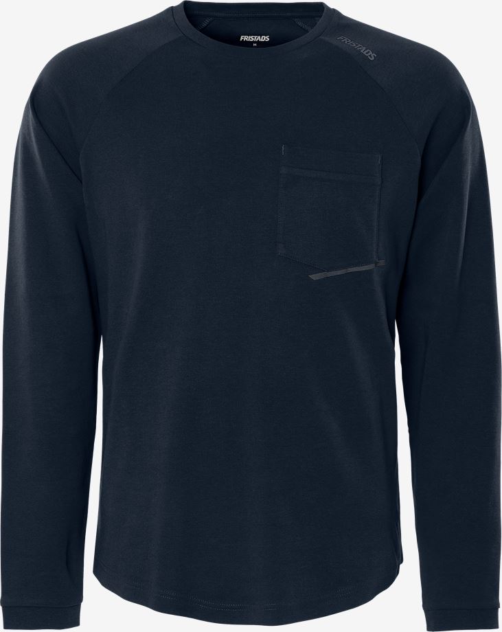 Fristads Heavy T-Shirt LM blauw mt. L — BMB Techniek