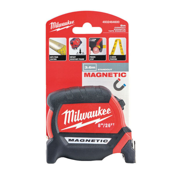 Milwaukee Gen-III magnetisch 8M/26Ft - Afbeelding 2