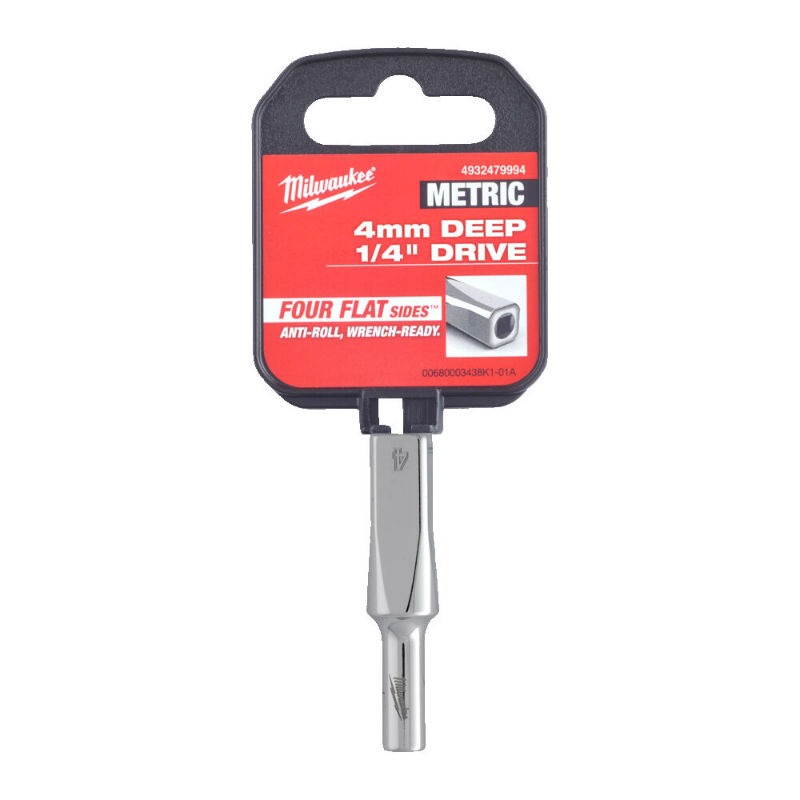 1/4″ lange dop metrisch 4mm — BMB Techniek