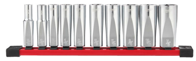 3/8″ SAE 10 dlg set lange dop inch/rail — BMB Techniek