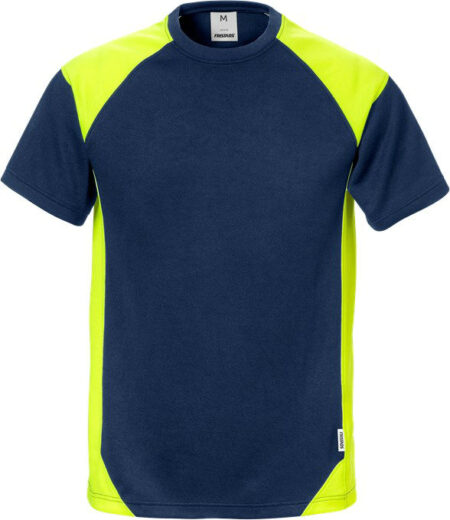 Fristads T-Shirt blauw/Hi-Vis 7046 THV