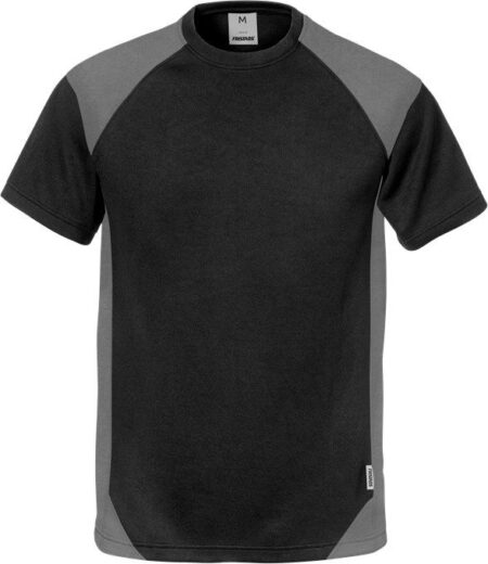 Fristads T-shirt zwart/grijs 7046 THV