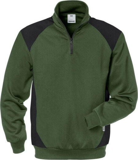 Fristads sweater groen/zwart 7048 SHV