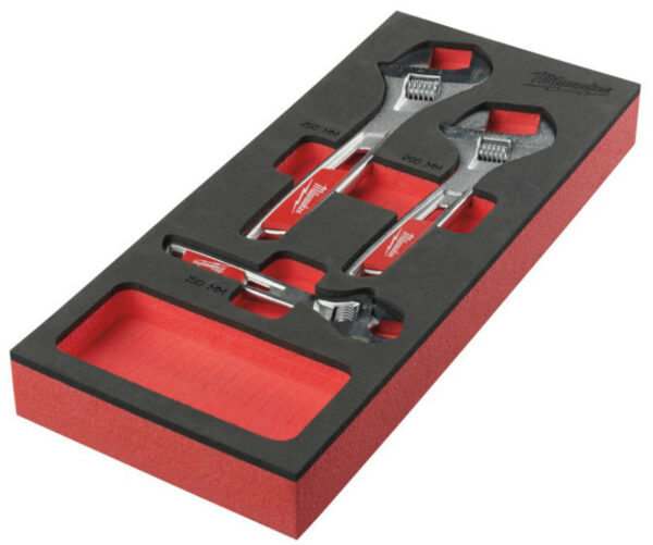 Milwaukee 3 dlg schroefmoersleutelset SS