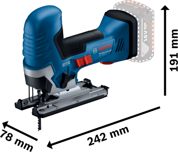 Bosch GST 18V-125S decoupeerzaag - Afbeelding 3