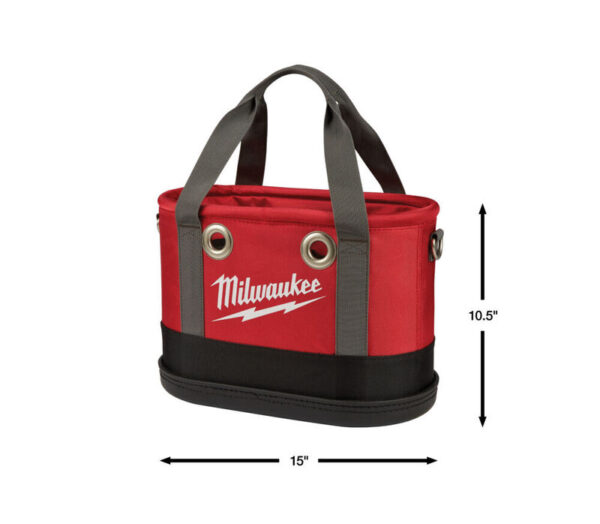 Milwaukee ovalen tas met vakken binnen - Afbeelding 2