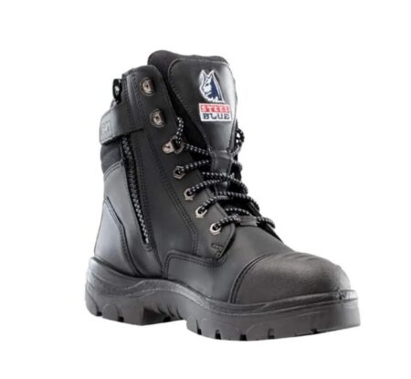 Steel blue zwarte werkschoenen
