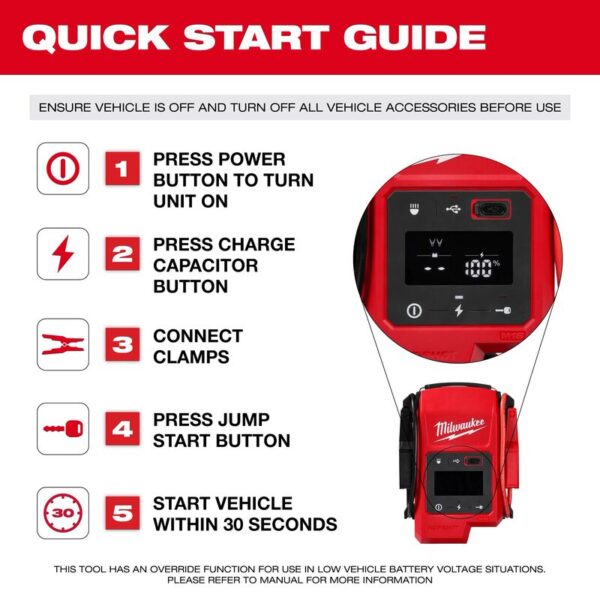 Milwaukee M18 Jump starter - Afbeelding 3