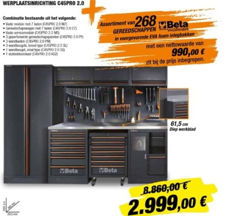 Beta C45Pro2.0 werkplaatsinrichting