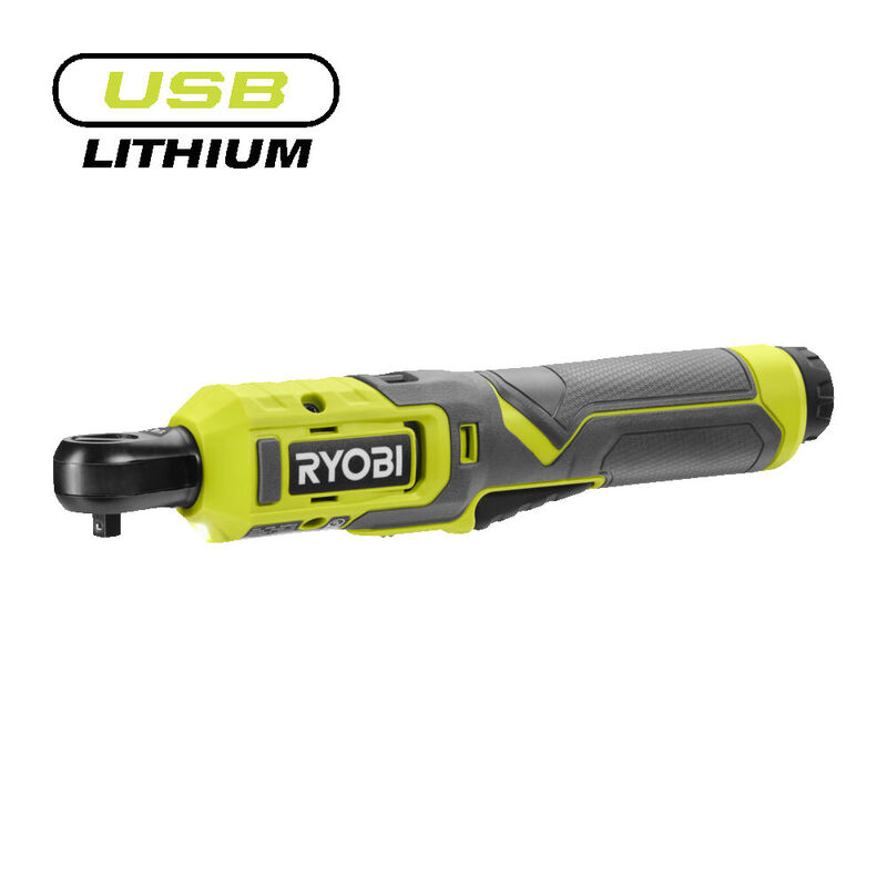 Haakse ratelsleutel 4 Volt Ryobi compact krachtig precisie bmbshop.nl