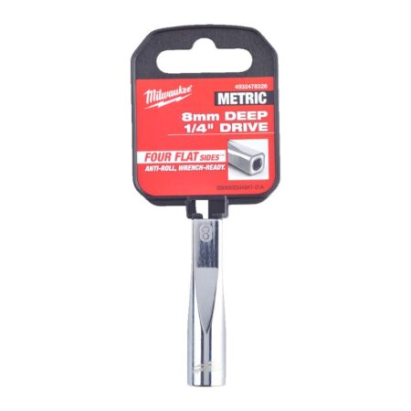 1/4" lange dop metrisch 8.0mm