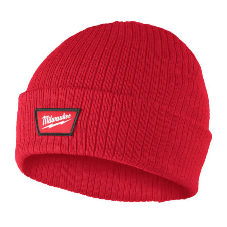 Milwaukee Beanie met omslag rood