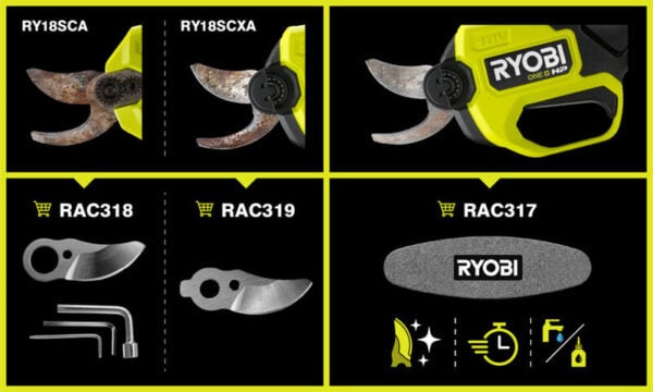 Ryobi RAC317 snoeischaar slijpsteen - Afbeelding 2