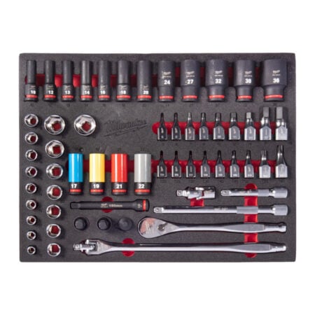 Milwaukee 60 dlg SS (slag)-doppenset 1/2
