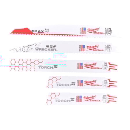 Milwaukee set a 5 dlg Reciprozaagbladen