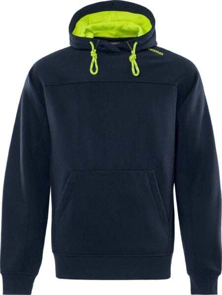Hooded Sweater blauw/geel - Mt. XXS