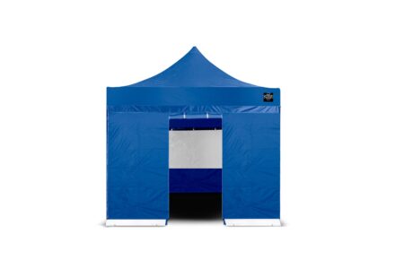 Go-Work zijwand 3Mtr met ingang BLAUW