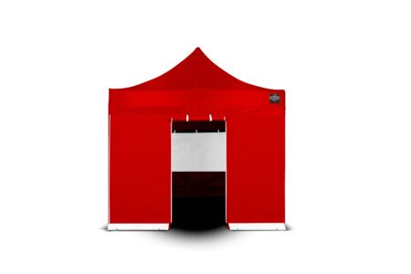 Go-Work zijwand 3Mtr met ingang ROOD