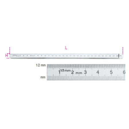 Beta 1682 RVS flexibele liniaal 250mm