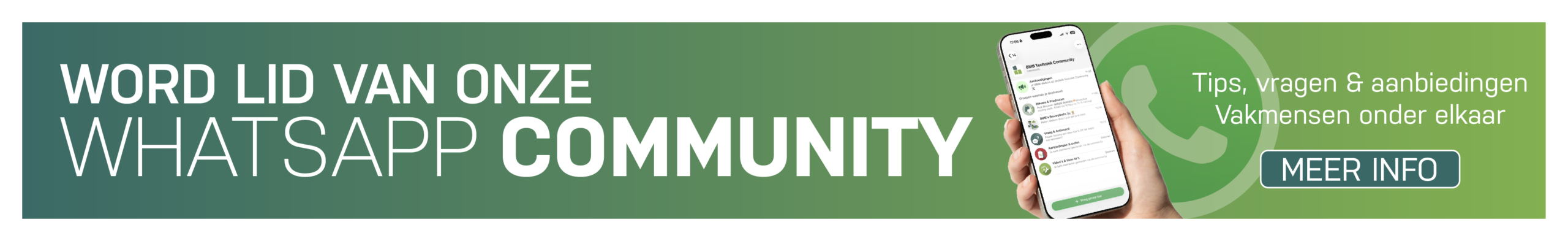 bmb whatsapp community meer info