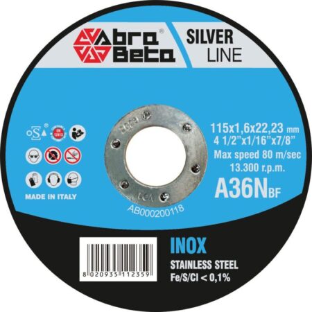Abra Beta 125x1.6 DS schijf INOX A36N
