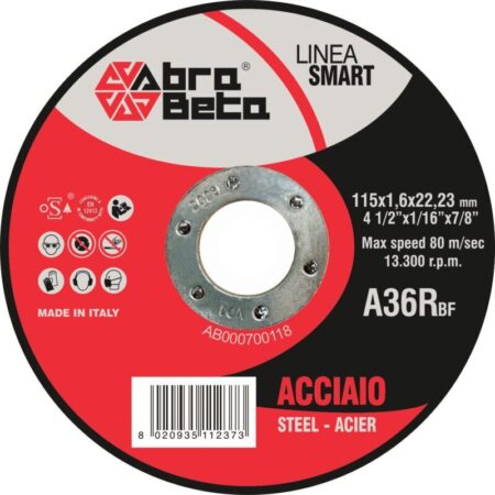 Abra Beta 125x1,0 DS schijf A36R vlak