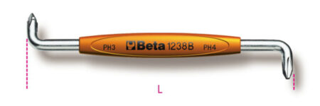 Beta 1238B 3-4 Haakse schroevendraaier