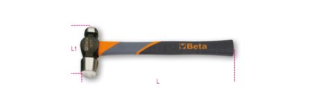 Beta 1377T 900 Bolbankhamer, ronde kop,