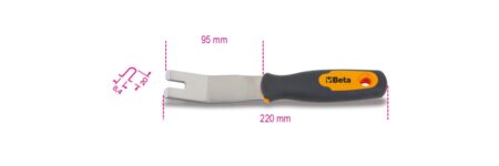 Beta 1479U/32 Bekledingsvork, roestvast