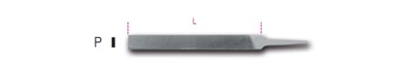 Beta 1718A8/P Platte halfzoete vijl,