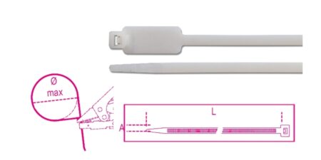 Beta BMBT12248 Nylon bindstrip met