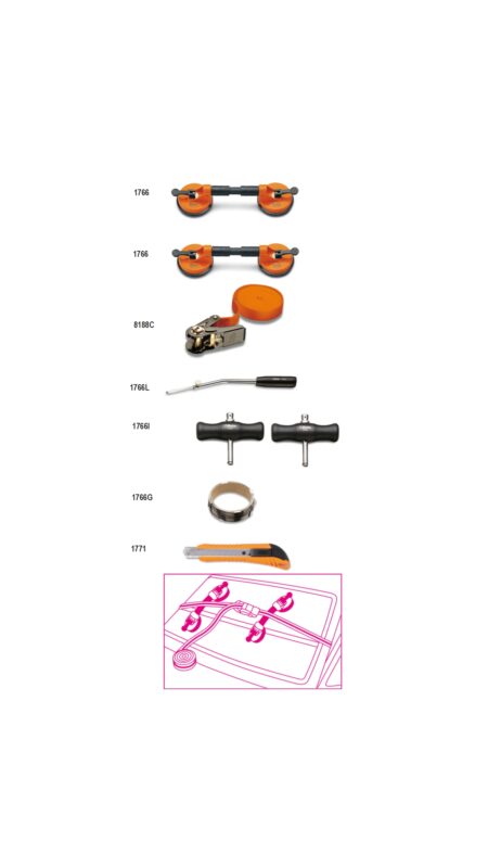 Beta 1766/8 8-delig assortiment voor