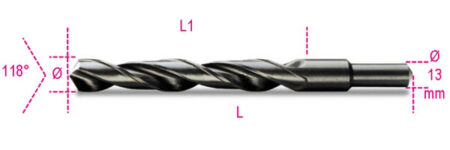 Beta 410A 18,50 Spiraalboor,korte