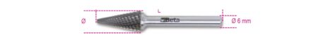 Beta 426MD/T16
 Hardmetalen frees