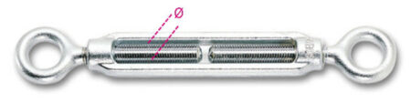 Beta 8005Z M39 Spanschroef met 2 ogen,