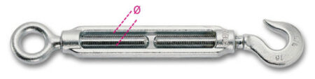 Beta 8006Z M27 Spanschroef met oog en