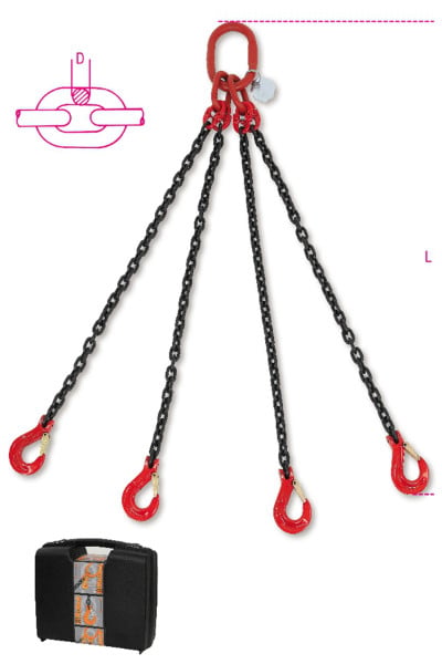 Beta 8094 D6-3 Ketting leng, 4 sprong.