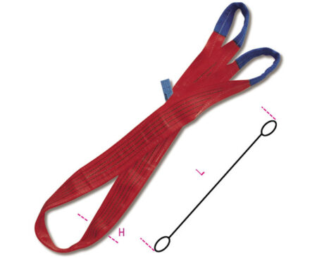Beta 8158 12-T5 Hijsband, rood 5 ton,