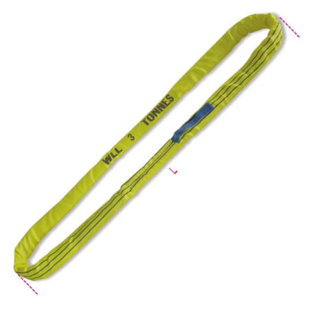 Beta 8176 8-T3 Ronde strop, geel 3 ton.