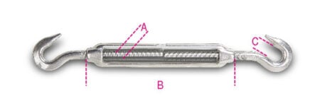 Beta 8207 M20 Spanschroef met haak en