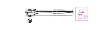 Beta 900M/55 1/4” omschakelbare ratel