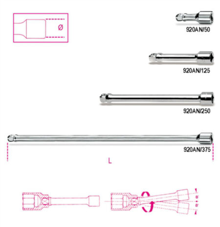 Beta 920AN/375 1/2” verlengstuk,