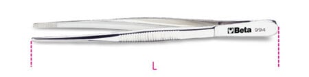 Beta 994 150 Pincet met rechte brede