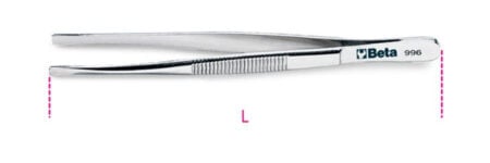 Beta 996 150 Pincet met rechte spatel