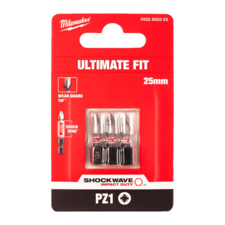 Milwaukee shockwave bit Pzd.1x25 (vpe-3)