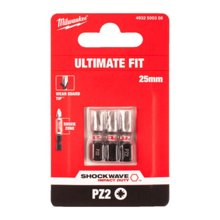 Milwaukee shockwave bit Pzd.2x25 (vpe-3)