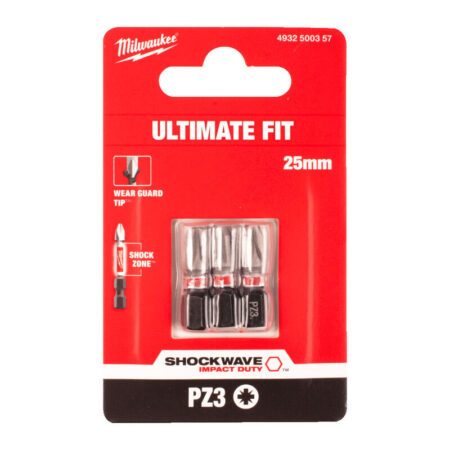 Milwaukee shockwave bit Pzd.3x25 (vpe-3)