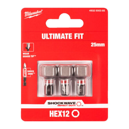 Milwaukee shockwave bit HEX 12x25mm
